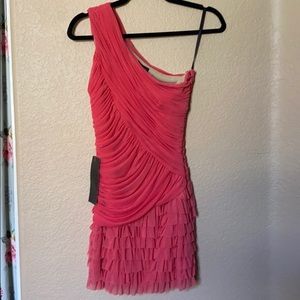 Bebe coral evening dress